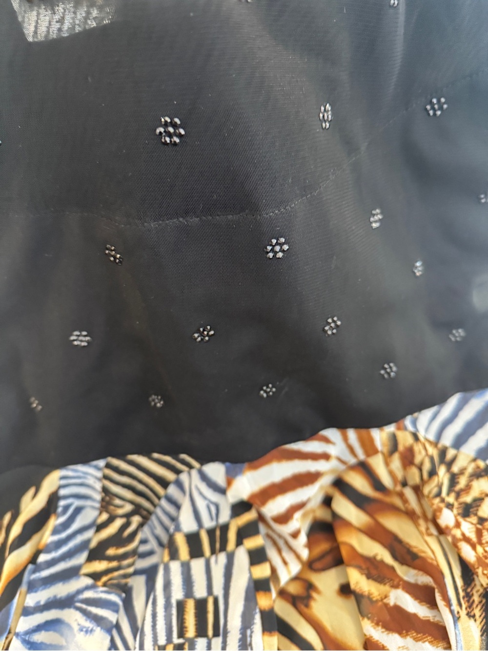 Black & Animal Print Custom Maxi Dress - Picture 16 of 16